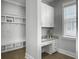 Well-organized mud room with built-in storage and desk area at 1020 Lyle Way, Mount Pleasant, SC 29466
