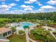Aerial view of community pool with lazy river and multiple attractions at 1020 Lyle Way, Mount Pleasant, SC 29466
