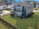 Beautiful home with fenced yard and screened porch from an aerial view at 1020 Lyle Way, Mount Pleasant, SC 29466