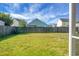 Spacious backyard featuring a wood fence for privacy, surrounded by lush greenery at 1137 Moss Grove Dr Dr, Moncks Corner, SC 29461
