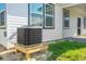 HVAC unit on wooden platform in the backyard at 1137 Moss Grove Dr Dr, Moncks Corner, SC 29461