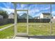 View of the backyard from the screened-in porch at 1137 Moss Grove Dr Dr, Moncks Corner, SC 29461