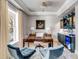 Sophisticated home office with custom cabinets, a beverage cooler, and modern furnishings at 1429 Burningtree Rd, Charleston, SC 29412