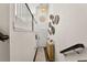 Bright and airy entryway with hardwood floors and stylish decorations at 1549 Moss Spring Rd, Mount Pleasant, SC 29466