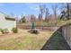 A private backyard featuring a wooden fence, green grass, and well-maintained lawn at 1855 Halle Rd, Johns Island, SC 29455