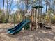 Modern playground with double slides, climbing apparatus, and soft landing surface for safe, active play at 1855 Halle Rd, Johns Island, SC 29455