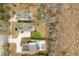 Bird's-eye view of homes with well-manicured lawns and a backyard swimming pool at 1918 Essex Farms Dr, Charleston, SC 29414