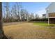 Large fenced yard, partially covered with grass, providing an outdoor area and treeline views at 1918 Essex Farms Dr, Charleston, SC 29414