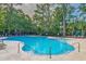 Large community pool surrounded by lounge chairs and lush greenery, offering a refreshing retreat for residents at 1918 Essex Farms Dr, Charleston, SC 29414