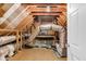 Spacious attic featuring wood framing and duct work at 3271 Johnstowne St, Johns Island, SC 29455