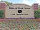 Kiawah River Estates and Oak Point Golf Club sign at 3271 Johnstowne St, Johns Island, SC 29455