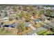 Overhead view showcasing the home nestled in a neighborhood with mature trees and greenery at 3360 Pinewood Dr, Ladson, SC 29456