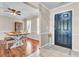 Dining area featuring wood floors, a ceiling fan, and natural light, perfect for Gathering meals at 3360 Pinewood Dr, Ladson, SC 29456