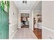 Inviting foyer showcasing an open floor plan with tile floors leading into the living areas at 3360 Pinewood Dr, Ladson, SC 29456