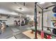 This at home gym includes free weights, weight machines and rubber flooring at 3360 Pinewood Dr, Ladson, SC 29456