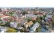 Overhead view showcasing a neighborhood with diverse homes and lush trees, offering a glimpse of the surrounding community at 36 Bogard St, Charleston, SC 29403