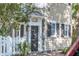Close up of front door showcasing architectural details at 36 Bogard St, Charleston, SC 29403