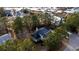 Aerial view of charming neighborhood surrounded by lush greenery and a waterfront at 3711 Riverstation Ct, Mount Pleasant, SC 29466