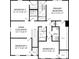 Second story floor plan showcasing bedrooms, bathrooms, laundry, and an upper flex room at 5012 Scow Ct, Summerville, SC 29485