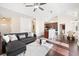 Open-concept living room flowing into the kitchen with modern furnishings and stylish decor at 5037 Govan Rd, Hollywood, SC 29449