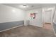 Dining area with neutral carpet, white walls, and a view to the kitchen provides an eat-in space at 509 Reserve Way, Summerville, SC 29485