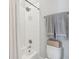 Fresh bathroom with a tile surround shower, and light gray towels at 5742 Kiawah River Dr, Johns Island, SC 29455