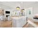 Beautiful kitchen featuring an island, stainless steel appliances, and an open layout connecting to the living room at 5742 Kiawah River Dr, Johns Island, SC 29455