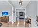 Home foyer showcasing a light and neutral color palette and hardwood flooring at 6294 Highway 165, Ravenel, SC 29470