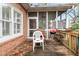 Back deck area offers space for outdoor grilling and relaxing, with a view into the screened porch at 101 S Gateshead Crossing, Goose Creek, SC 29445