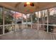 Spacious screened-in porch with wooden flooring, offering an inviting outdoor living space at 101 S Gateshead Crossing, Goose Creek, SC 29445