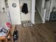 Inviting entryway with wood flooring, coat hooks, and staircase leading to the upper level at 110 Greyson Cir, Goose Creek, SC 29445
