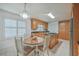 Kitchen featuring an eat-in breakfast nook, tile floors, and wood cabinets at 131 Londonderry Rd, Goose Creek, SC 29445