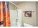 Modern shower features updated fixtures, a shower head, and decorative accents at 1320 Garland St, North Charleston, SC 29420