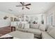 Spacious living room flowing into a modern kitchen with an eat-in breakfast bar at 1413 Tannery, Johns Island, SC 29455