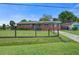 Charming brick home featuring a well-maintained lawn, vibrant blue door, and matching shutters at 1418 Kentwood Circle Cir, Charleston, SC 29412