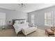 Spacious primary bedroom with a large bed, sitting area, and an abundance of natural light at 1901 Hubbell Dr, Mount Pleasant, SC 29466