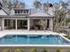 Stunning pool area with an outdoor kitchen and dining space, perfect for entertaining guests at 215 Fell Pt, Daniel Island, SC 29492