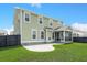 Backyard featuring a concrete patio, screened in porch and well maintained lawn at 219 Seaworthy St, Summerville, SC 29486