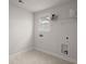 Unfinished laundry room with tile flooring, a window, and hook-ups for a washer and dryer at 219 Seaworthy St, Summerville, SC 29486