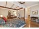 Bedroom featuring a canopy bed, hardwood floors, and elegant decor at 2217 Beckenham Dr, Mount Pleasant, SC 29466