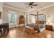 Spacious bedroom featuring a canopy bed, hardwood floors, and natural light at 2217 Beckenham Dr, Mount Pleasant, SC 29466