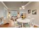 Breakfast nook with hardwood floors, white trim, and neutral paint at 2217 Beckenham Dr, Mount Pleasant, SC 29466