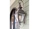 Stylish exterior lantern near an arched window on home's facade at 2217 Beckenham Dr, Mount Pleasant, SC 29466