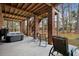 Covered patio with a hot tub and outdoor seating area for relaxation at 2217 Beckenham Dr, Mount Pleasant, SC 29466