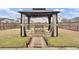 Inviting backyard gazebo with seating, perfect for relaxing and enjoying the outdoors at 315 Bradley Bend Dr, Moncks Corner, SC 29461