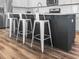 Kitchen island with barstool seating at 3933 Bessemer Rd, Mount Pleasant, SC 29466