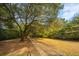 Scenic view of the long gravel driveway and surrounding lush greenery, a serene landscape at 3970 Betsy Kerrison Pkwy, Johns Island, SC 29455