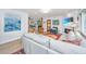 Cozy living room with a fireplace, comfortable seating, and bright white walls at 3970 Betsy Kerrison Pkwy, Johns Island, SC 29455