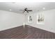 Spacious bedroom with hardwood floors, recessed lighting, and windows with outdoor views at 405 Simmons Ave, Summerville, SC 29483