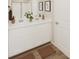 Elegant bathroom with double sinks and a large mirror at 4179 Rising Tide Dr, Summerville, SC 29485